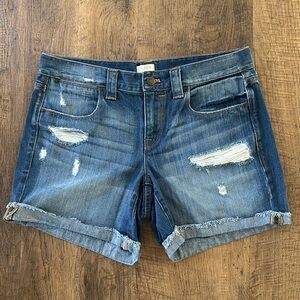 J. Crew Shorts Size 28 Jean Shorts distressed